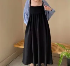 LOWRYSFARMポコポコキャミワンピース ブラック