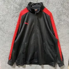 【R567】 PUMA トラックジャケット サイズL-O ブラック 黒