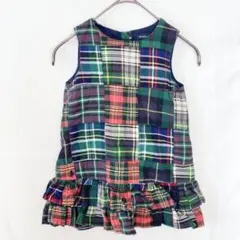 ラルフローレン ジャンバースカート チェック柄 90サイズ