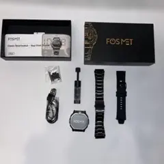 【ほぼ新品】FOSMET DG10 スマートウォッチ ブラック 本体