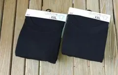 XXL黒二枚セット新品未使用　XXLユニクロドライ Tシャツブラック