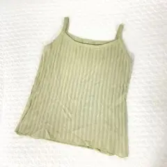 美品　キャミソール　グリーン