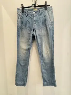 ヤヌーク Ruth jean trousers ライトブルー スリムフィット