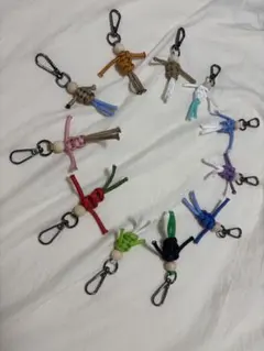 人型パラコードキーホルダー 多色展開