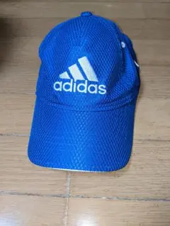 adidas メッシュキャップ 青 OSFZ
