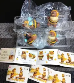 ガチャ　木彫りのみつばちくまさん　フルコンプ