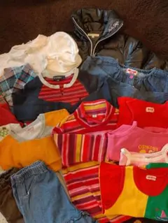 女の子女児用秋冬服セット　サイズ110　まとめ売り　べべジャケット付き