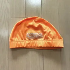 セントラルスポーツ　指定水泳帽 オレンジ　Lサイズ　スイムキャップ