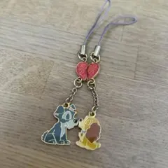 ディズニー　キーホルダー　ストラップ　わんわん物語　カップル　友達　恋人