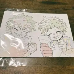 ヒロアカ　複製原画ポストカード　デク　かっちゃん　幼少期　ポストカード　幼なじみ