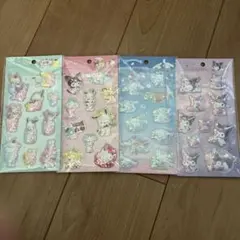 シェイカーシール 4セット　サンリオ　シナモンキティクロミマイメロポチャッコ