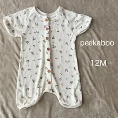 peekaboo ロンパース 12M 花柄 ワッフルのサムネイル