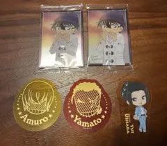 名探偵コナン 5点セット 江戸川コナン 安室透 大和敢助 上原由衣