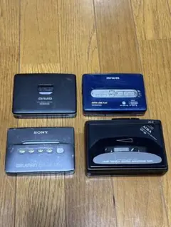 レトロ カセットプレーヤー/新品カセットテープ セット売り ジャンク