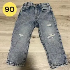 H&M ダメージデニム　サイズ92 1.5-2Y
