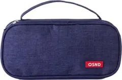 ペンケース 筆箱 多機能 ツールペンケース シンプル カラー：グレー