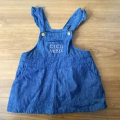 セシルマクビー ジャンパースカート デニム