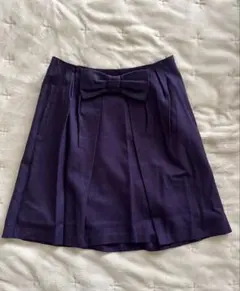 エフデ ef-de ミニスカート 丈43 紫色