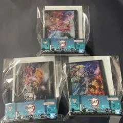 1番くじ　鬼滅の刃〜上弦の参〜 F賞　ミニアートボード 3点セット