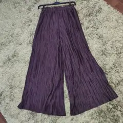 GLOBAL WORK プリーツ　イージーパンツ　M　ウエストゴム　ブラウン