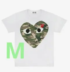 XLPLAY COMME des GARCONSカモフラージュハートTシャツXL - メルカリ