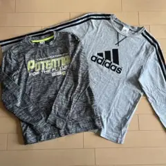 adidas 長袖Tシャツ 2枚セット