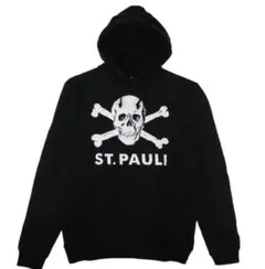 FCザンクトパウリ オフィシャル ロゴ パーカー裏起毛 黒 Ｌ