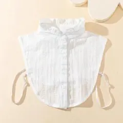 つけ襟 シャツ スタンドカラー シンプル レース おしゃれ 白