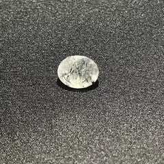 未使用 天然石 ブラックルチルクォーツ オーバルカット 10mm 裸石 ルース