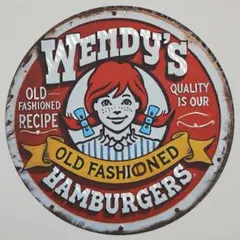 WENDY'S レトロ風 ブリキ看板 アメリカン雑貨 OE477