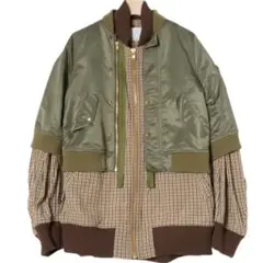 kolor（カラー） レイヤー ブルゾン MA1 ドッキング