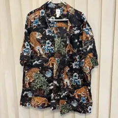 H&M L.O.G.G. タイガー柄 アロハシャツ Lサイズのサムネイル