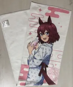 ウマ娘　サクラチヨノオー　等身マフラータオル　極楽湯　RAKUSPA 新品