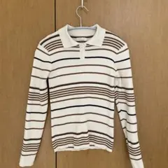 【お値下げ】earth ボーダーニット