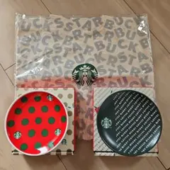 Starbucks 2019 クリスマス　お皿とバッグ