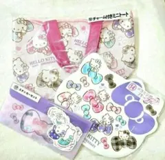 サンリオ ハローキティ ミニトート メラミンプレート ステッカー 3点セット