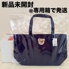 オールドテディ ワッペントートバッグL ネイビー FEILER LOVERARY