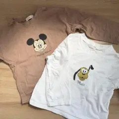 ミッキーマウス プルート Tシャツセット 110cmロンT