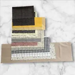 ハンドメイド はぎれ 15枚以上セット まとめ売り ドット 花柄 チェック