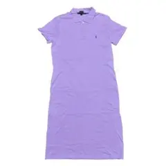 ラルフローレンスポーツ SLIM FIT ポロシャツワンピース 半袖 L 紫