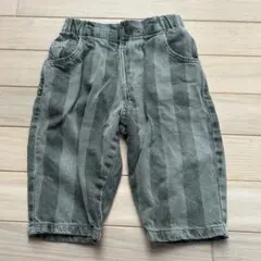 ZARA ストライプ柄ツイルバギーパンツ 86cmのサムネイル