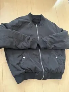 ブラック MA-1ジャケット フリースライニング