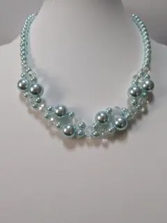 底値【スカイブルーパール】ネックレス