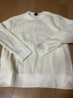 レディース　L 長袖　プルオーバー　ホワイト　白　ワークマン　裏起毛　トレーナ