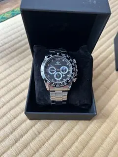 FOURHONS クロノグラフ 腕時計 ブラック