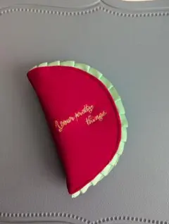 ローリーズファーム♡アクセサリーポーチ 半月型 赤と緑