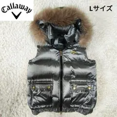 ☆美品☆CALLAWAY GOLF　ダウンベスト　ラクーンファー　レディース　L