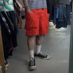 オレンジ　カーゴ　ショーツ