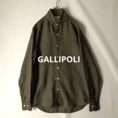 【秋物】GALLIPOLI ガリポリ リネンシャツ