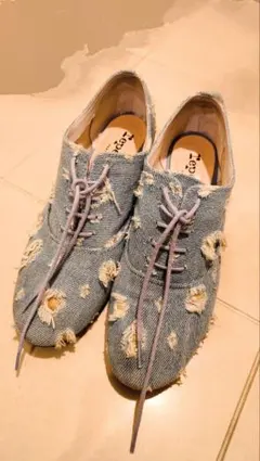 Repetto デニム ダメージ加工シューズ　(23.5, 37 1/2)のサムネイル